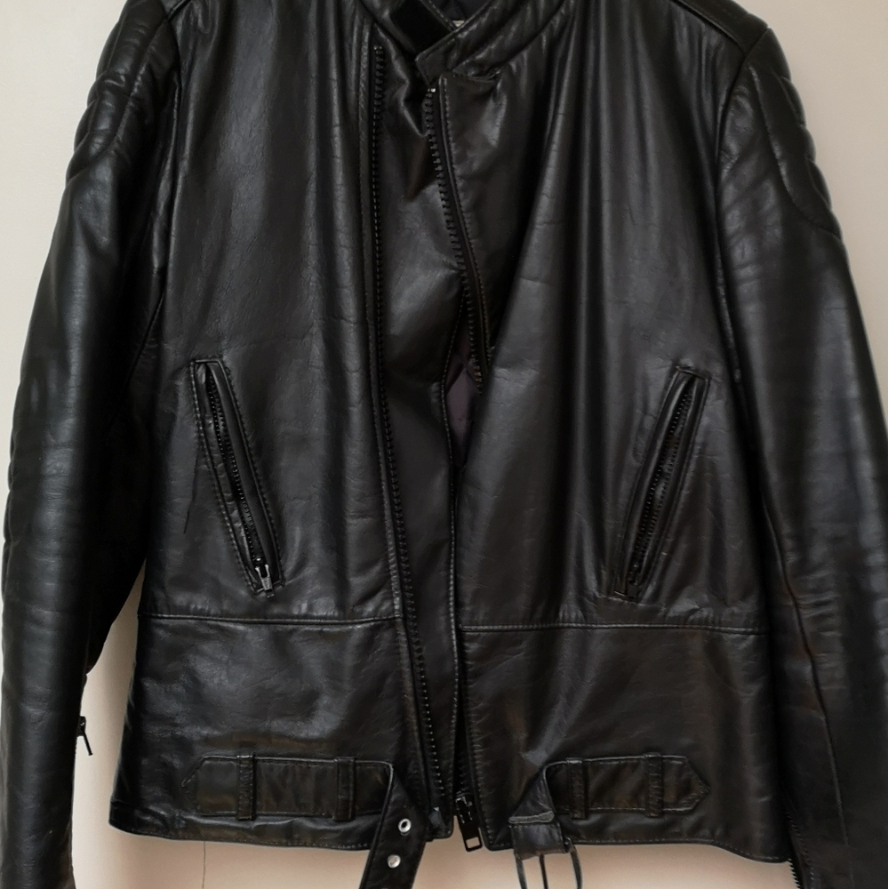 ANGORA by ANTOINE Motorcycle leather coat